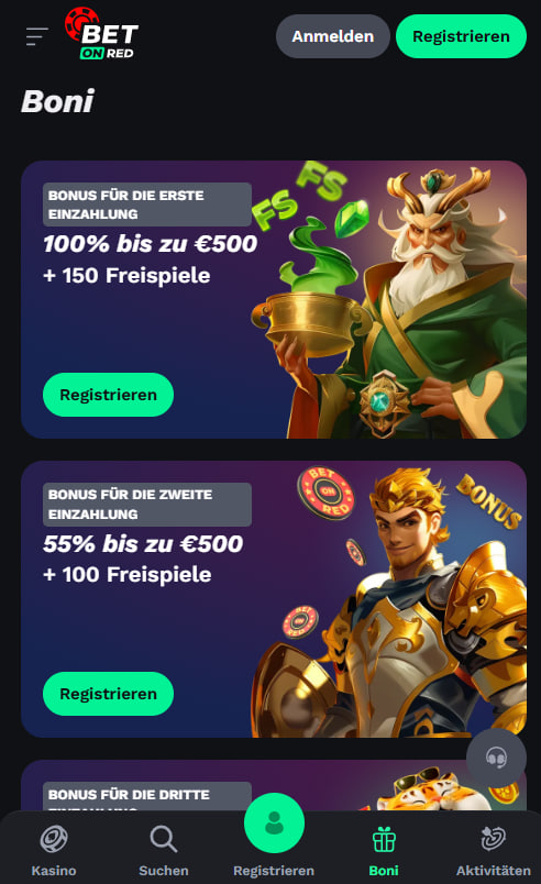 Willkommensbonus 2026 Gestaffeltes Paket für neue Spieler